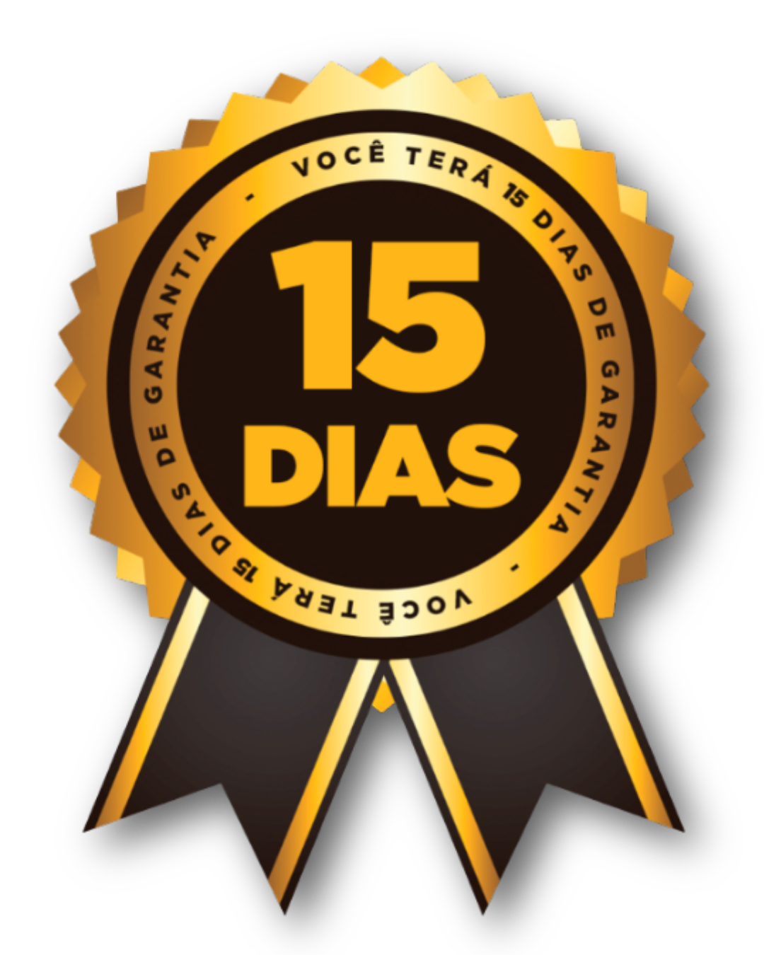 Selo de garantia: 15 dias de garantia